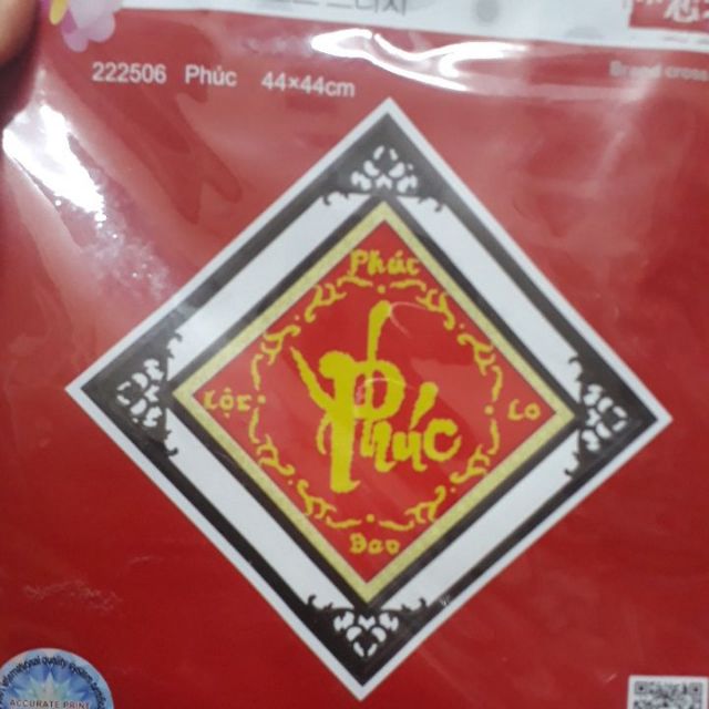 Tranh thêu chữ thập chữ Phúc- Lộc- Thọ DLH- 222506- DLH- 222508- DLH- 222609- NgocthinhShop
