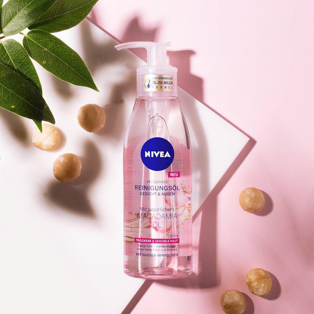 Dầu tẩy trang NIVEA làm sạch da mặt nhẹ nhàng, chai 150 ml