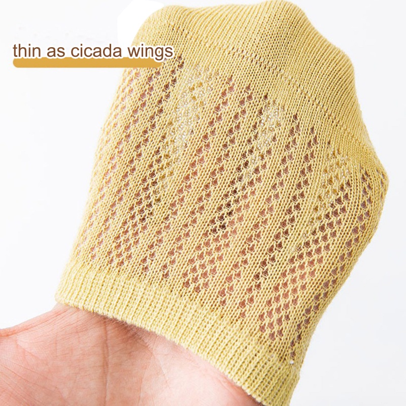 Vớ Cotton Mỏng Cổ Thấp Thoáng Khí Thoải Mái Nhiều Màu Sắc Cho Bé