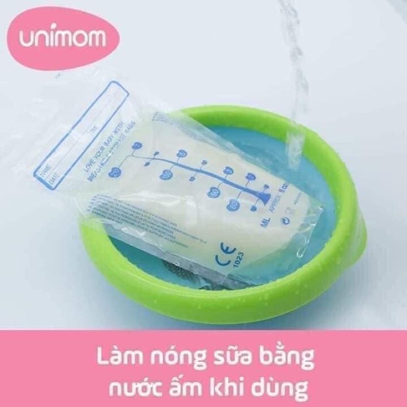 Túi trữ sữa unimom Hàn Quốc, hàng chính hãng, hộp 30 túi/60 túi, an toàn cho bé, tiện lợi cho mẹ