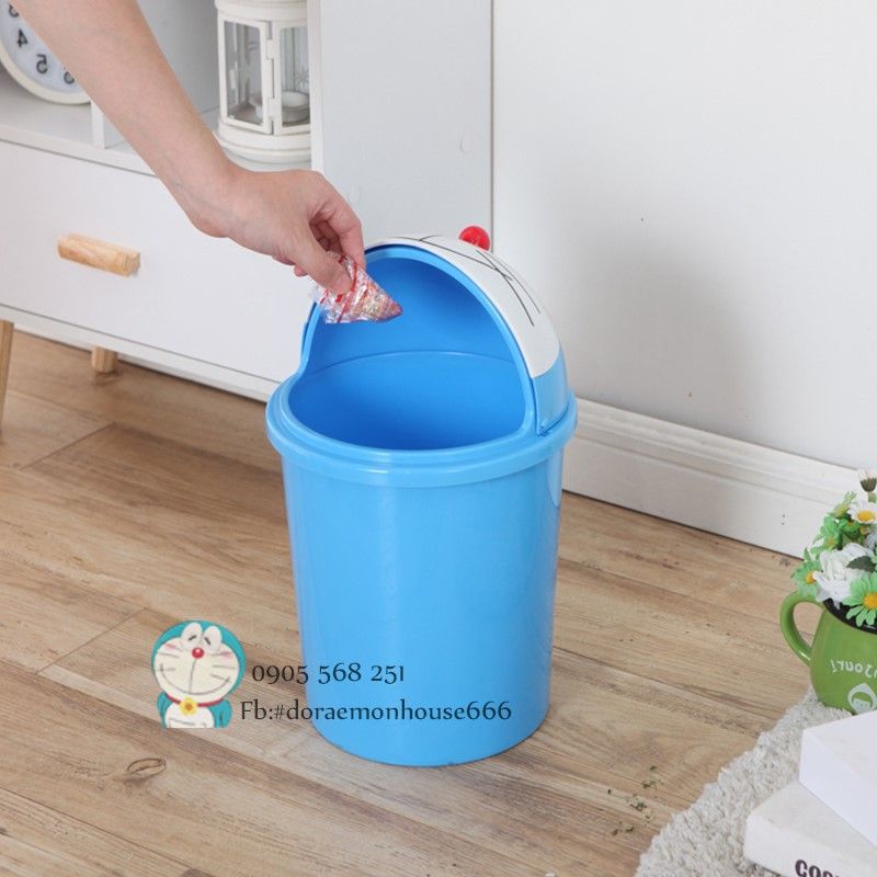💎THÙNG RÁC NẮP LẬT DOREMON💎DORAEMON HOUSE