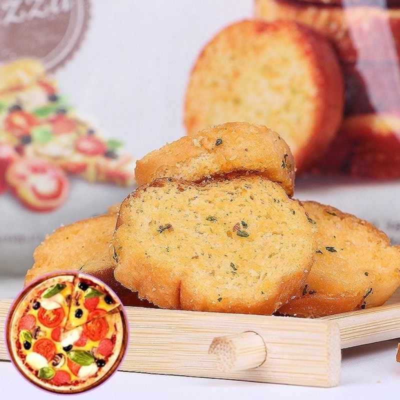 ( Bán sỉ )Thùng 12 gói Snack Samlip bánh mì sấy vị Bơ tỏi gói 120gr