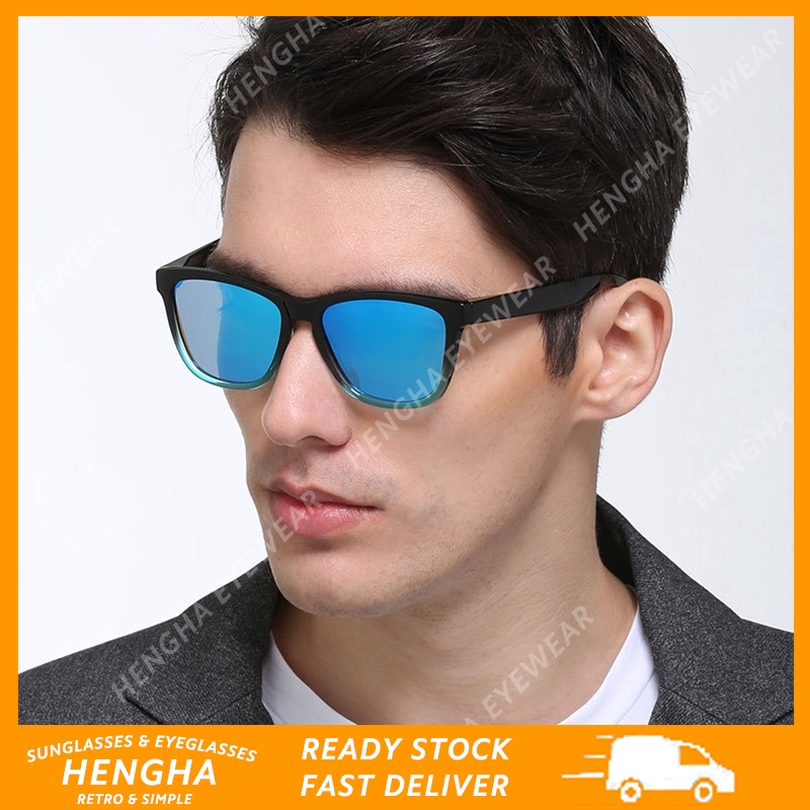 Kính mát gọng vuông tròng kính phân cực phong cách unisex cá tính hợp thời trang