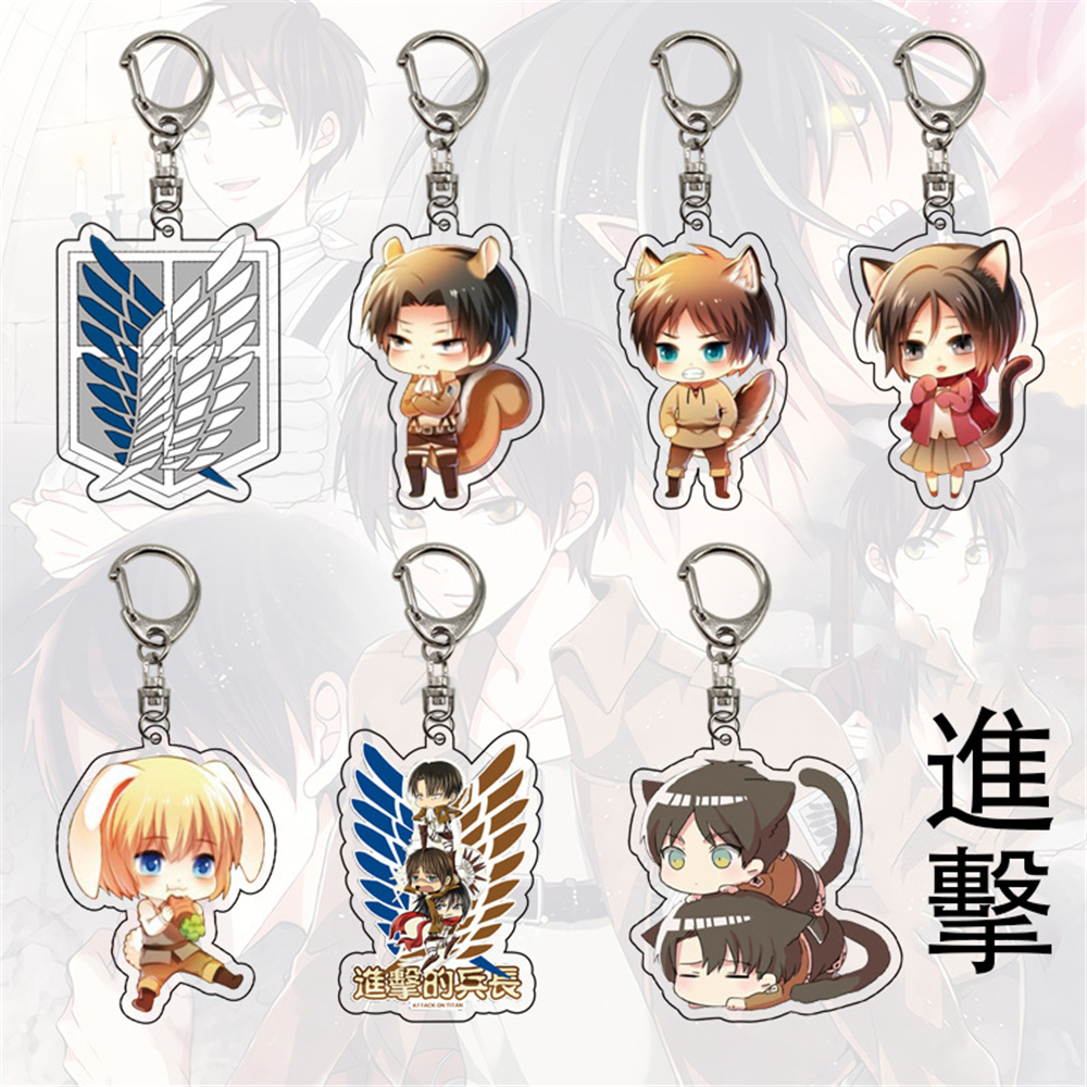Móc Khóa Hình Nhân Vật Anime Attack On Titan