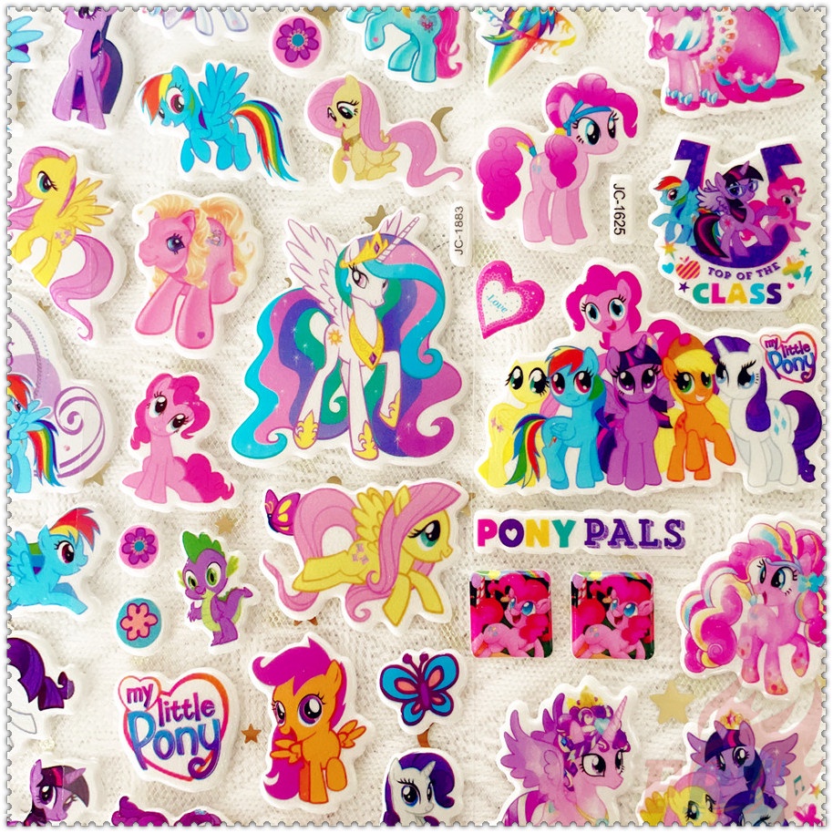 5 Tấm ✿ Miếng Dán Khen Thưởng Q-1 My Little Pony: Friendship is Magic ✿ Miếng Dán PVC 3D Chống Thấm Nước Chất Lượng