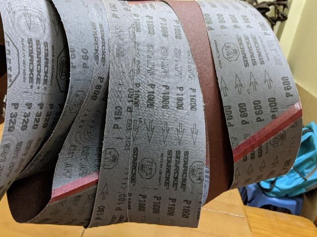 Vòng nhám dây đai Starcke - Đức chuyên dụng mài thép, thép hợp kim kích thước 915 x 100mm - độ nhám từ 60 - 1000