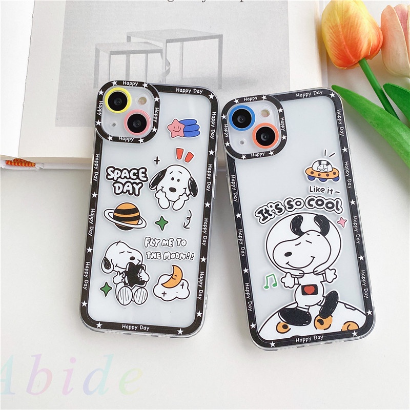 Ốp Điện Thoại Mềm In Hình Snoopy Cho iphone xsmax XR 7 / 8P 11 12 13 pro max
