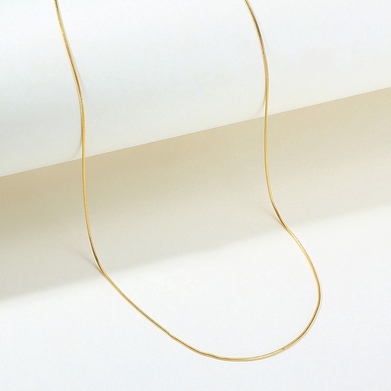 Vnox Vòng Cổ Choker Kiểu Da Rắn Mạ Vàng