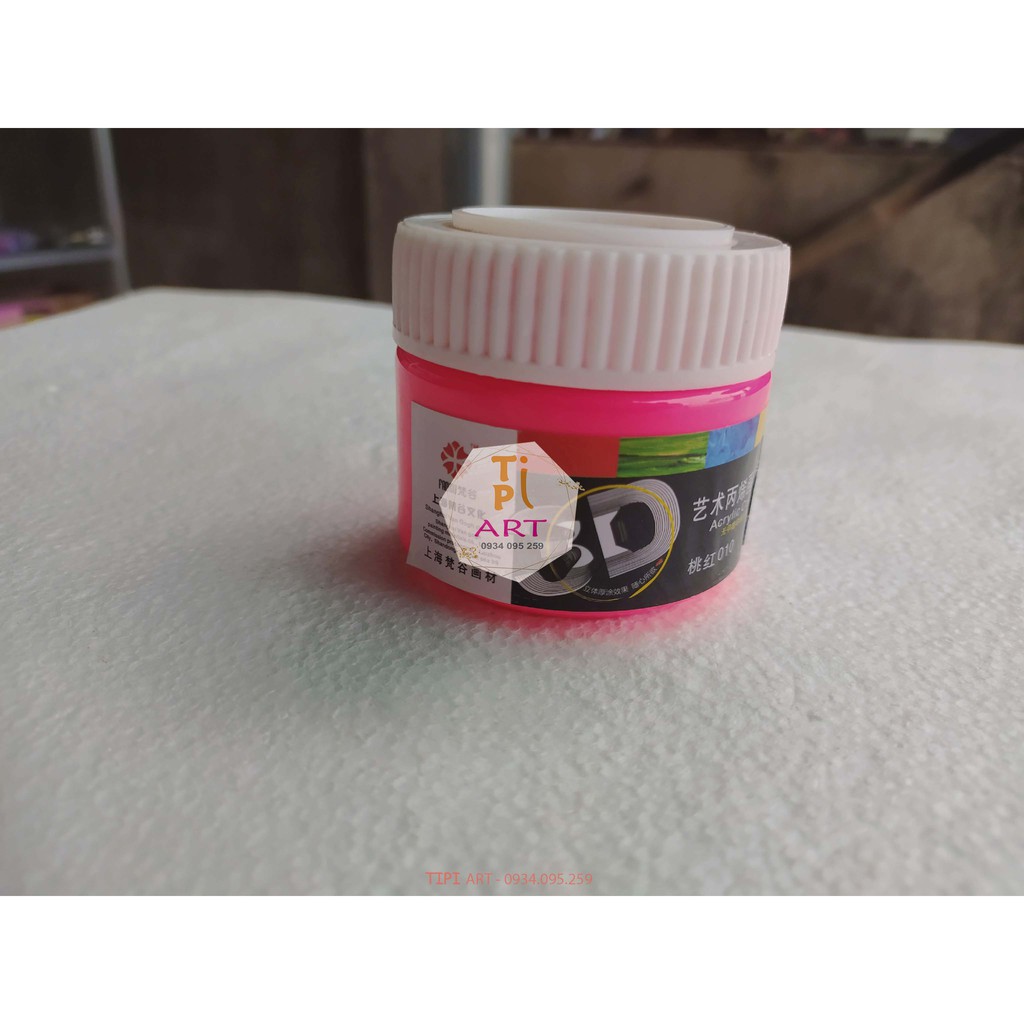 Màu acrylic 3D 100ml giá rẻ Màu vẽ được trên tất cả các chất liệu