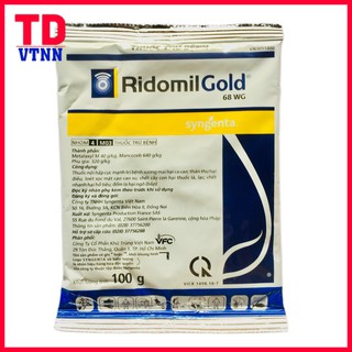 1 gói trị nấm bệnh trên cây trồng và hoa lan Ridomil Gold 68WG 100gr.