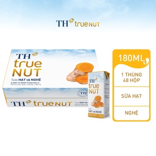 Thùng 48 hộp sữa hạt và nghệ TH True Nut 180ml 180ml x 48