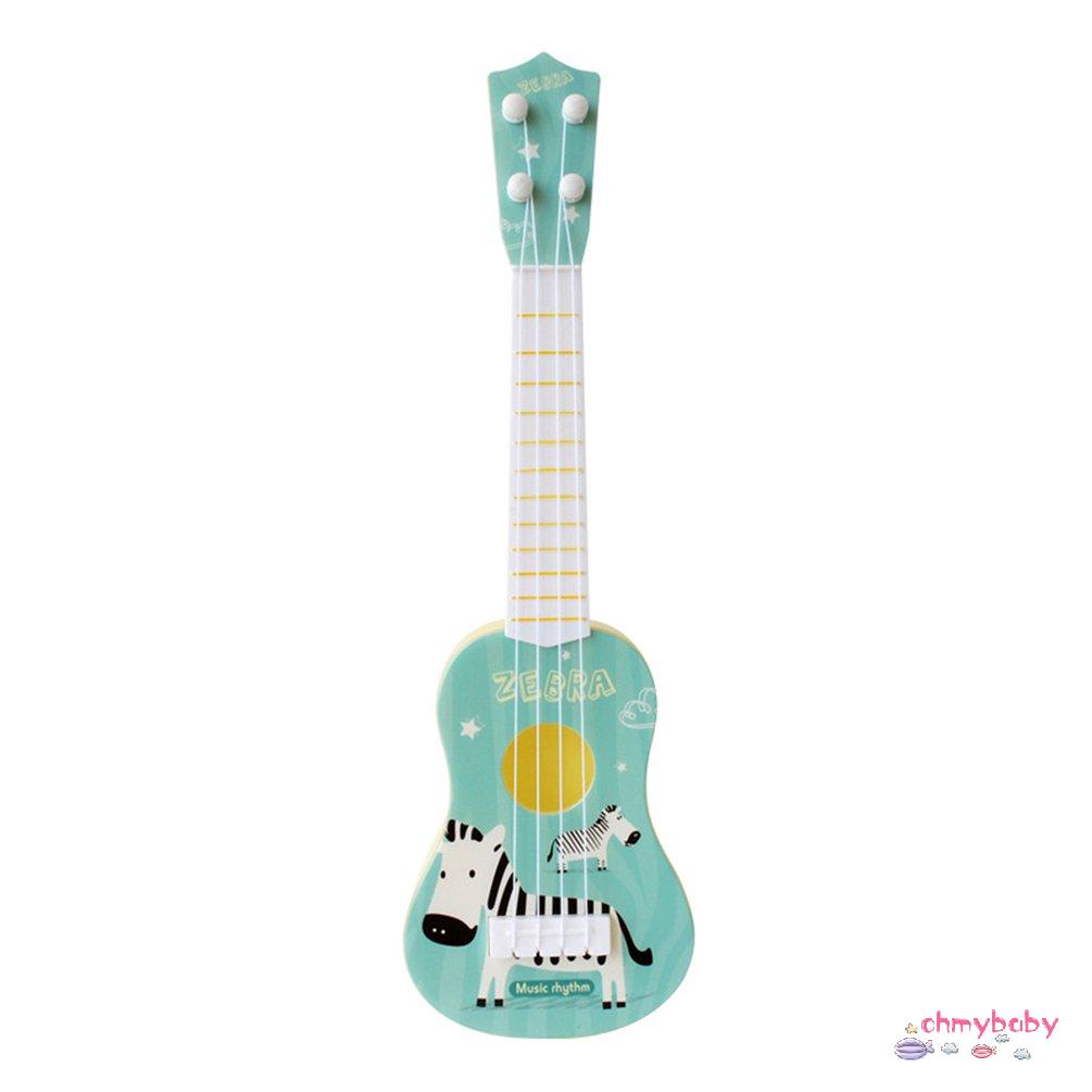 【OMB】 Children Trumpet Simulation Ukulele Four-string Playable Musical Toys