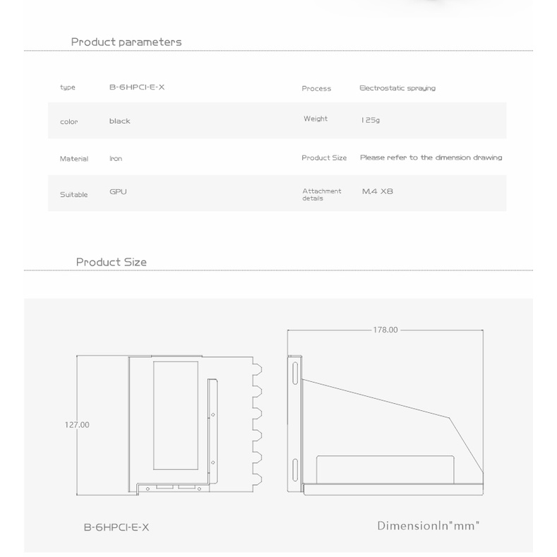 Thẻ Đồ Họa PCI Express Bykski B-6HPCI-E-X 25cm 6 PCI-E Linh Hoạt Kèm Dây Cáp GPU
