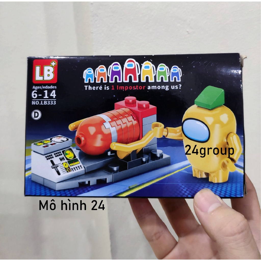 [COMBO 8 BỘ] MÔ HÌNH ĐỒ CHƠI LẮP RÁP LEGO AMONG US Ú moc LẮP GHÉP XẾP HÌNH LB