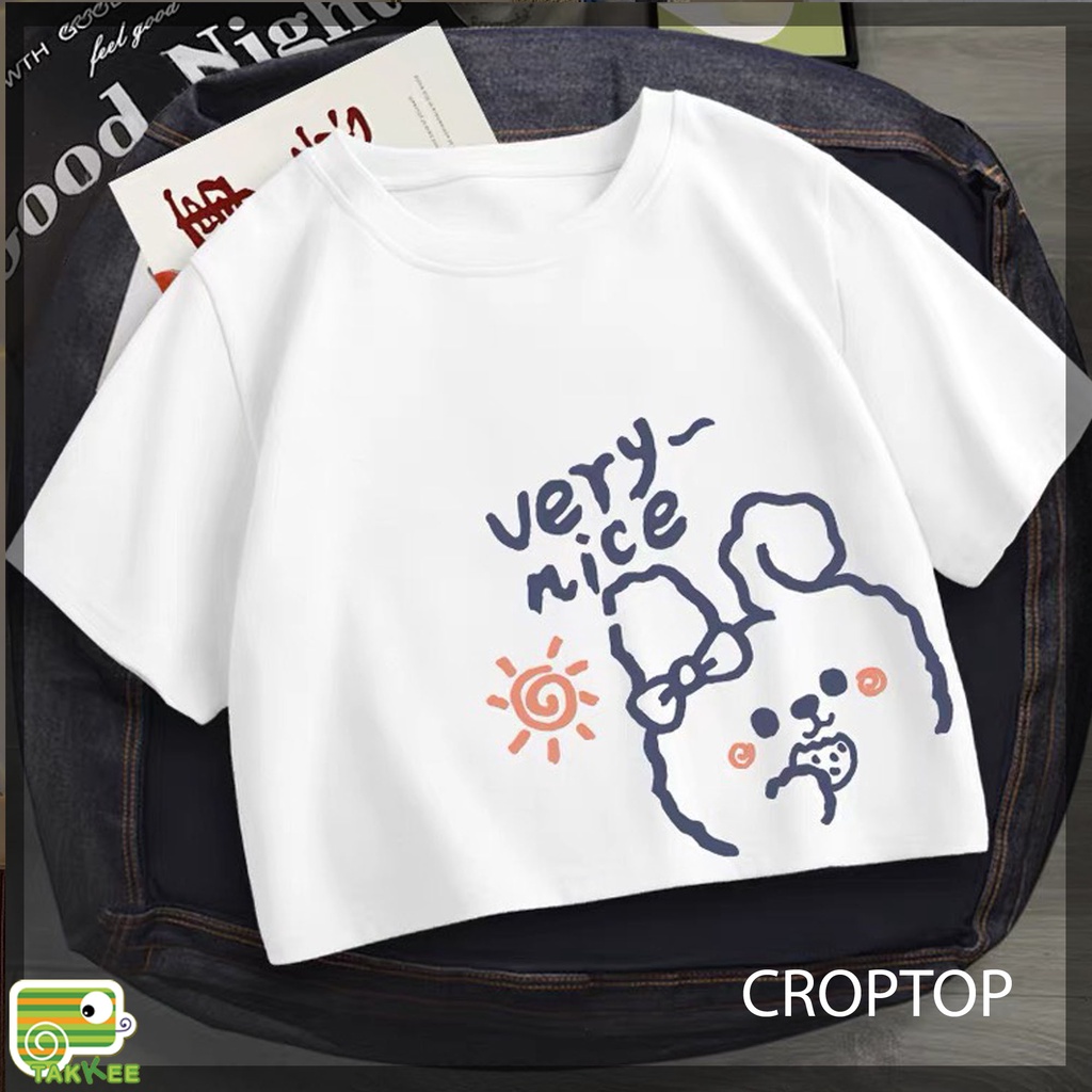 Áo Phông Dáng Crotop, Áo Phông Nữ Dáng Oversize Thời Trang Trẻ Trung Giá Rẻ