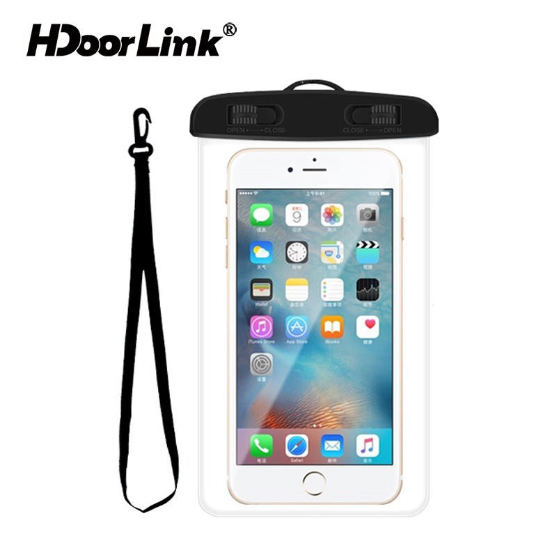 Túi đựng bảo vệ điện thoại HdoorLink IPX8 chống nước trong suốt 6.7 inch