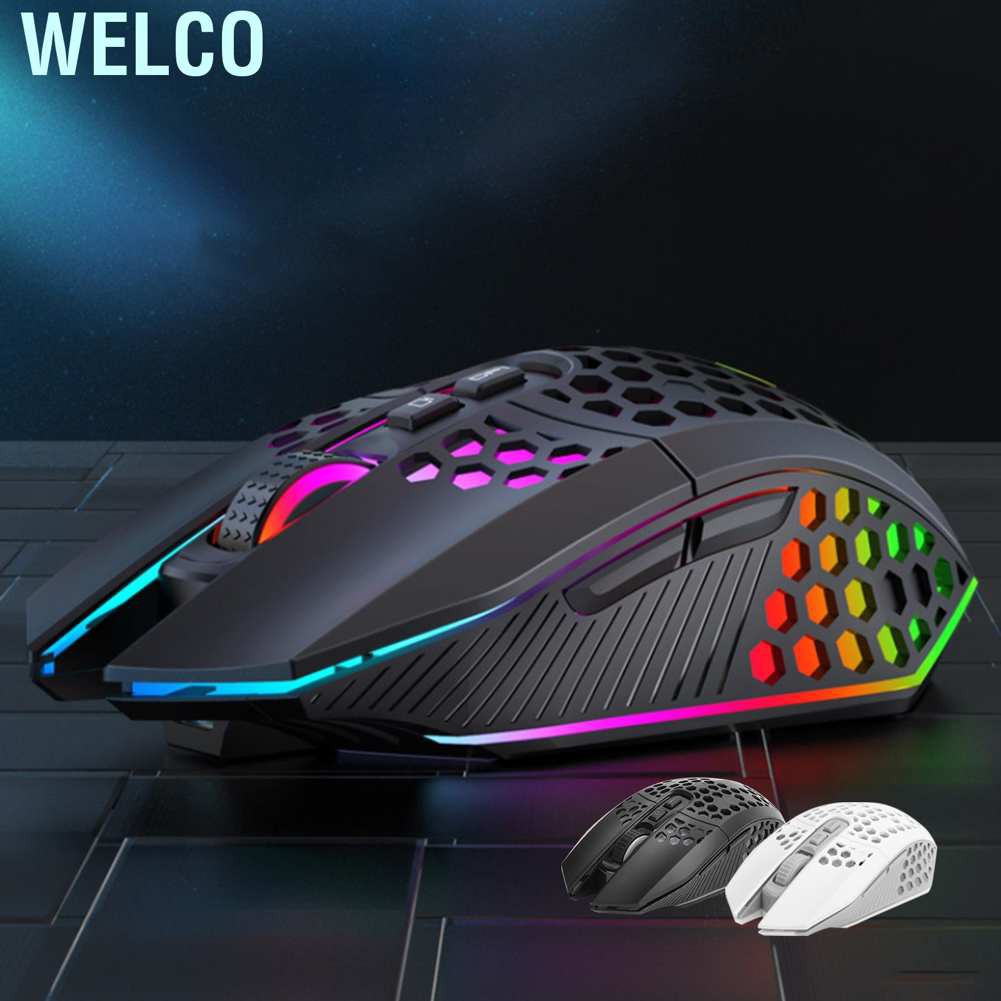 Chuột Gaming Welco Không Dây Dạ Quang 2.4ghz X801