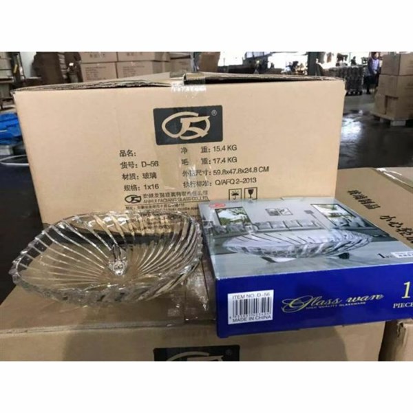 Đĩa thủy tinh 3 chân giả tiệp hàng cao cấp