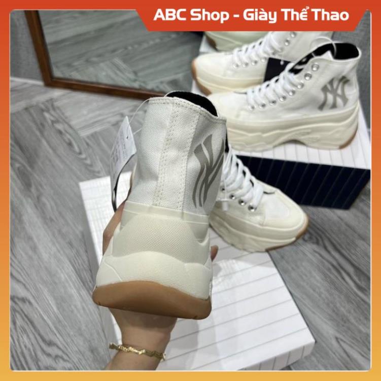 GIÀY ML.B CHUNKY HIGH CREAM WHITE ĐẾ NÂU LAI AU, MLB SNEAKER GIẦY THỂ THAO NAM NỮ
