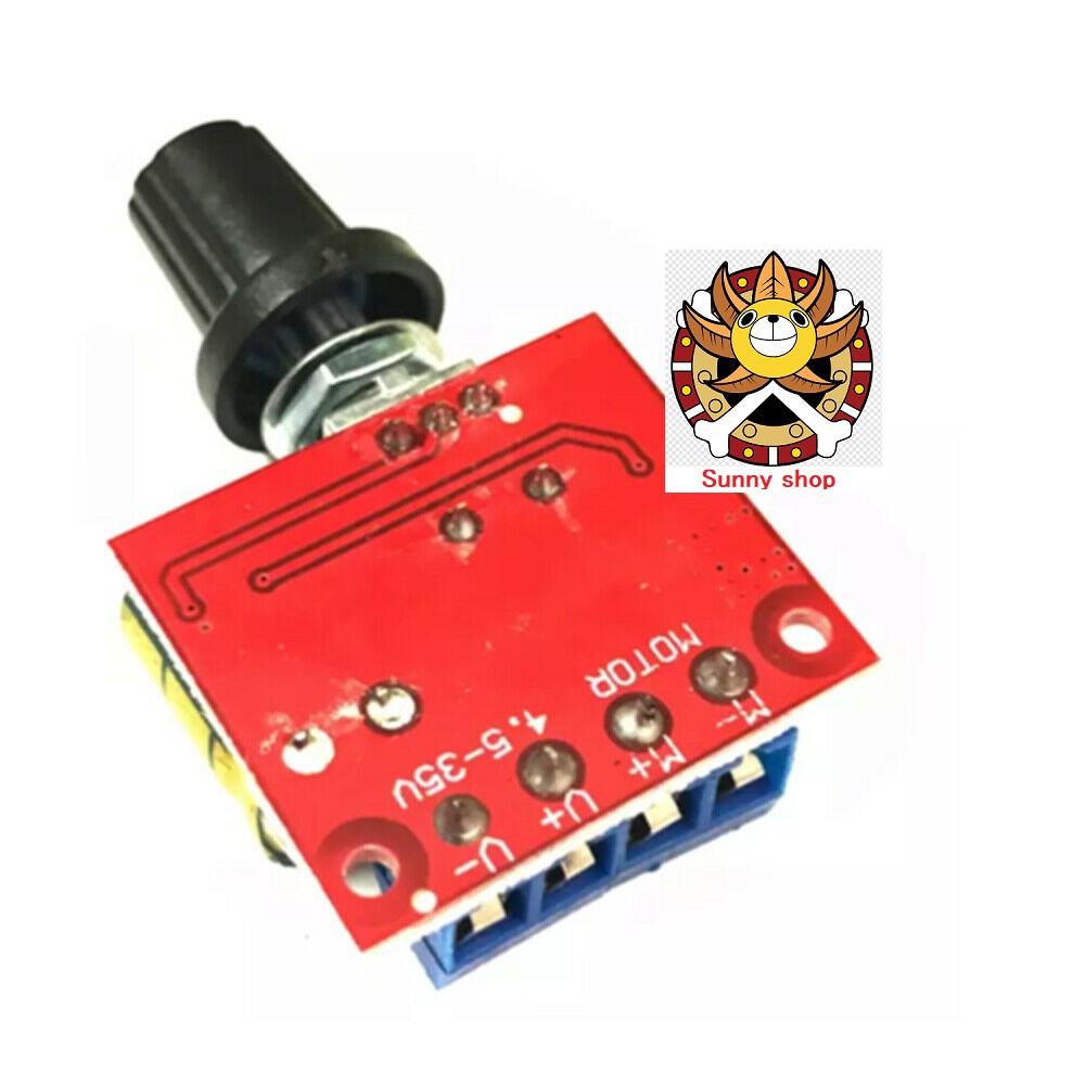 Mạch điều tốc động cơ PWM DC 4.5V - 35V 5A điều khiển tốc độ motor chỉnh độ sáng đèn Led