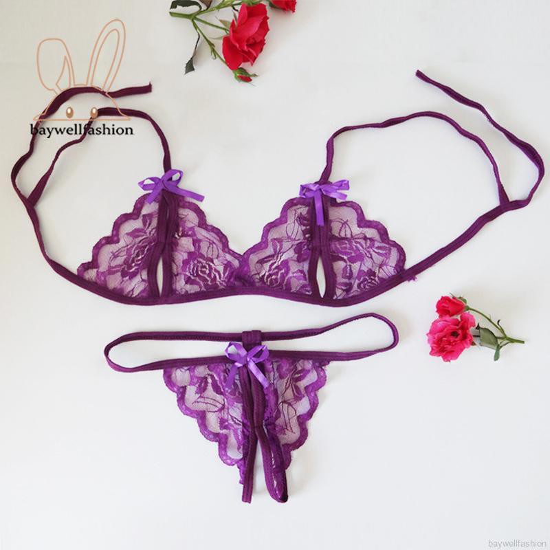 Set Áo Ngực & Quần Lót Nữ G-String Thêu Ren | BigBuy360 - bigbuy360.vn