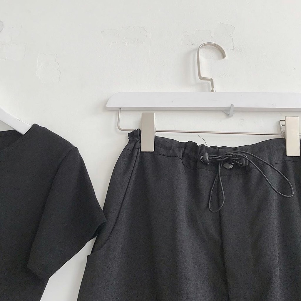 Quần Jogger Vải Nữ Ống Rộng Dây Rút Eo Co Giãn Thỏa Mái Năng Động - 2199 (Gous Official)