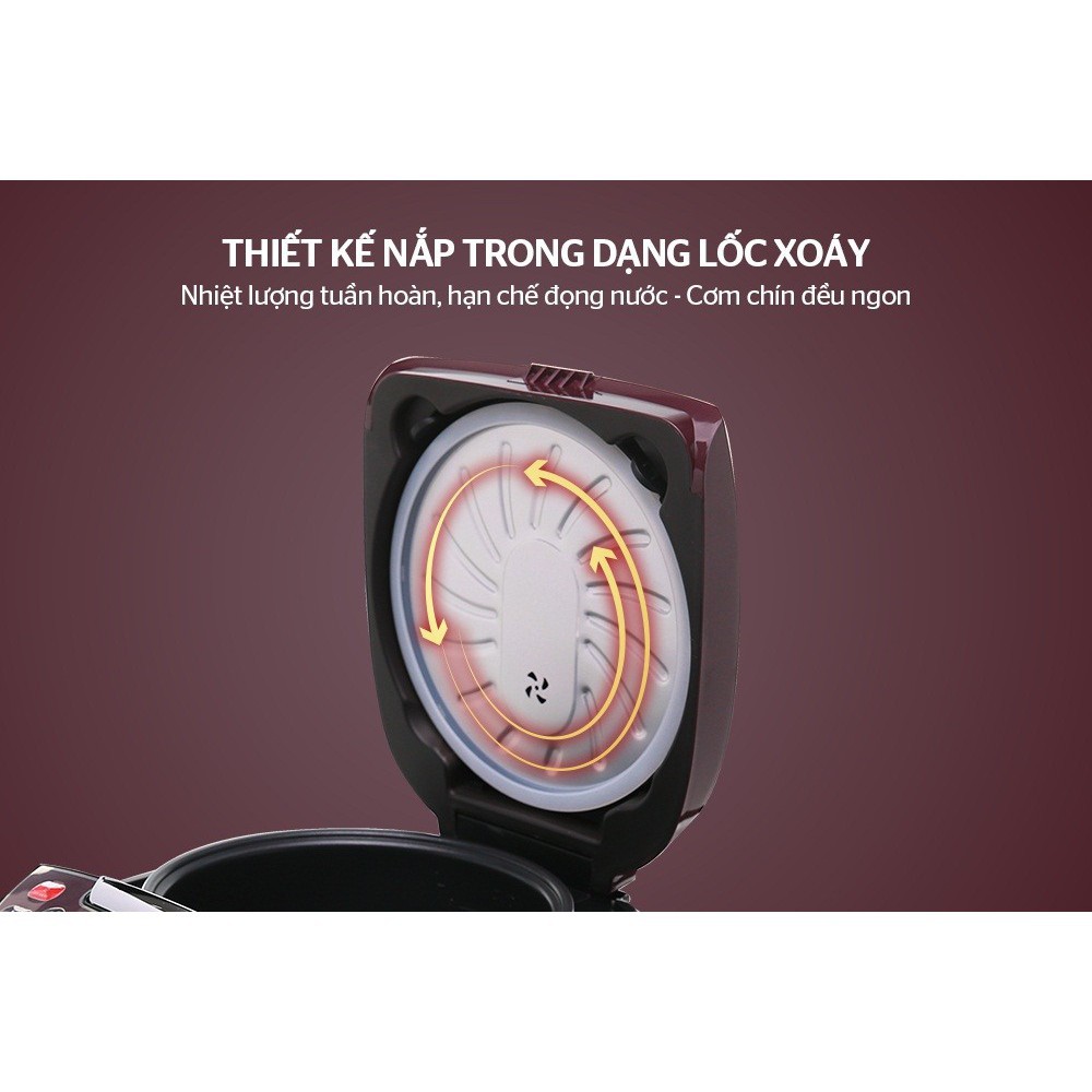 Nồi cơm điện tử 1,8 lít SUNHOUSE SHD8909 công suất 700W bảo hành chính hãng 12 tháng