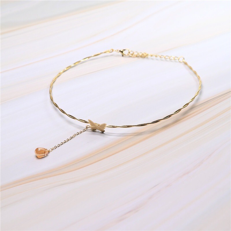 Vòng cổ giọt nước nữ tính - Khăn turban