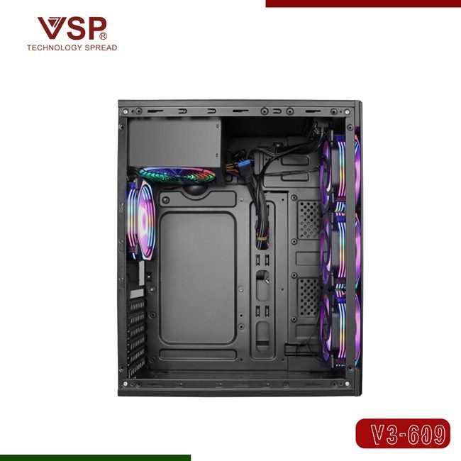 Case VSP V3-609 (Hông trong suốt) hỗ trợ đèn led cực đẹp bảo hành 1 tháng 1 đổi 1