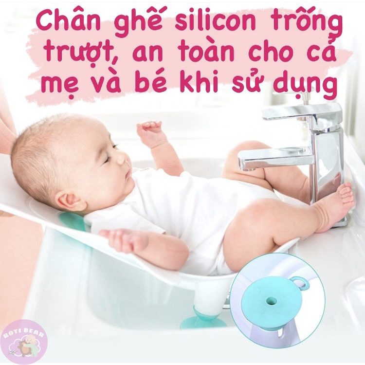 Ghế Vệ Sinh Trẻ Sơ Sinh, Chậu Rửa Lau Chùi Đùi Mông Vùng Kín Em Bé, Bệ Rửa Vệ Sinh Cho Bé
