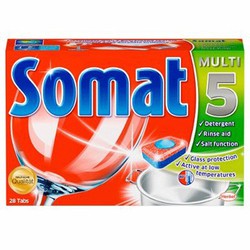 Viên Rửa Somat Multi 5 (532 gr): Chuyên Dùng Cho Máy Rửa Chén Bát(bột muối bóng)