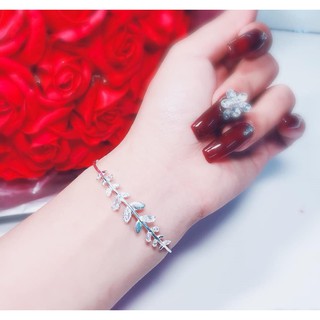 Lắc Tay Bạc Lá-Trang Sức Cao Cấp