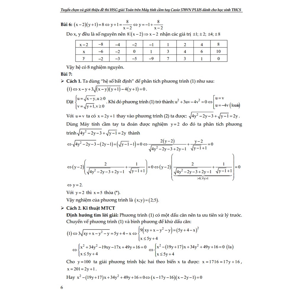 Sách - Tuyển Chọn Và Giới Thiệu Đề Thi Học Sinh Giỏi Giải Toán Trên Máy Tính Cầm Tay Casio 570 VN Plus Dành cho HS THCS