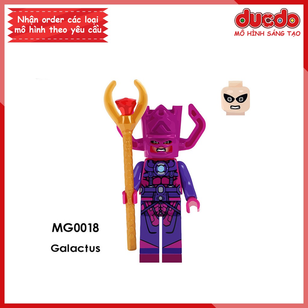 Minifigures siêu phản diện Galactus - Kẻ ăn hành tinh - Đồ chơi Lắp ghép Xếp hình Mô hình Mini Iron Man MG0018 KF080