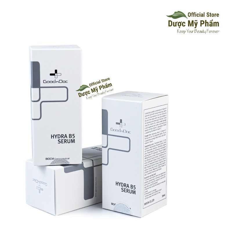 Serum B5 GOODNDOC HYDRA dưỡng ẩm làm sáng da 30ml
