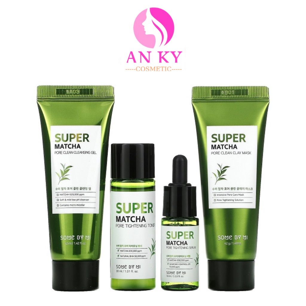 Bộ Kit 4 Món Some By Mi Super Matcha Pore Care Starter Kit (Edition)