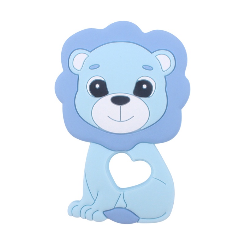 Đồ Chơi Ngậm Nướu Hình Sư Tử Hoạt Hình Bằng Silicon Cho Bé Sơ Sinh