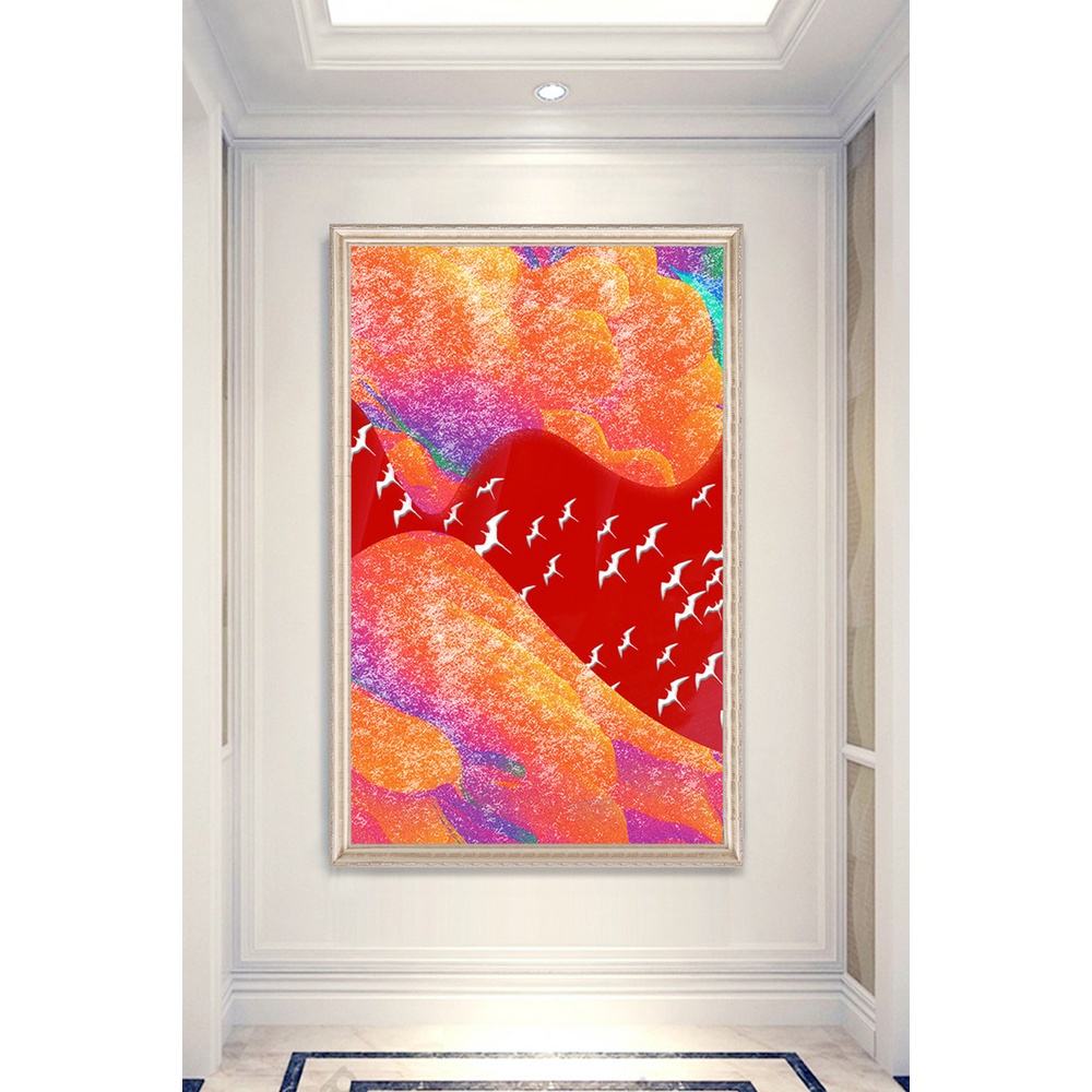 In hình ép gỗ Laminate TRANH HÀNH LANG HIỆN ĐẠI - Mẫu 86 (50x75, 60x90, 70x110). In ảnh theo yêu cầu