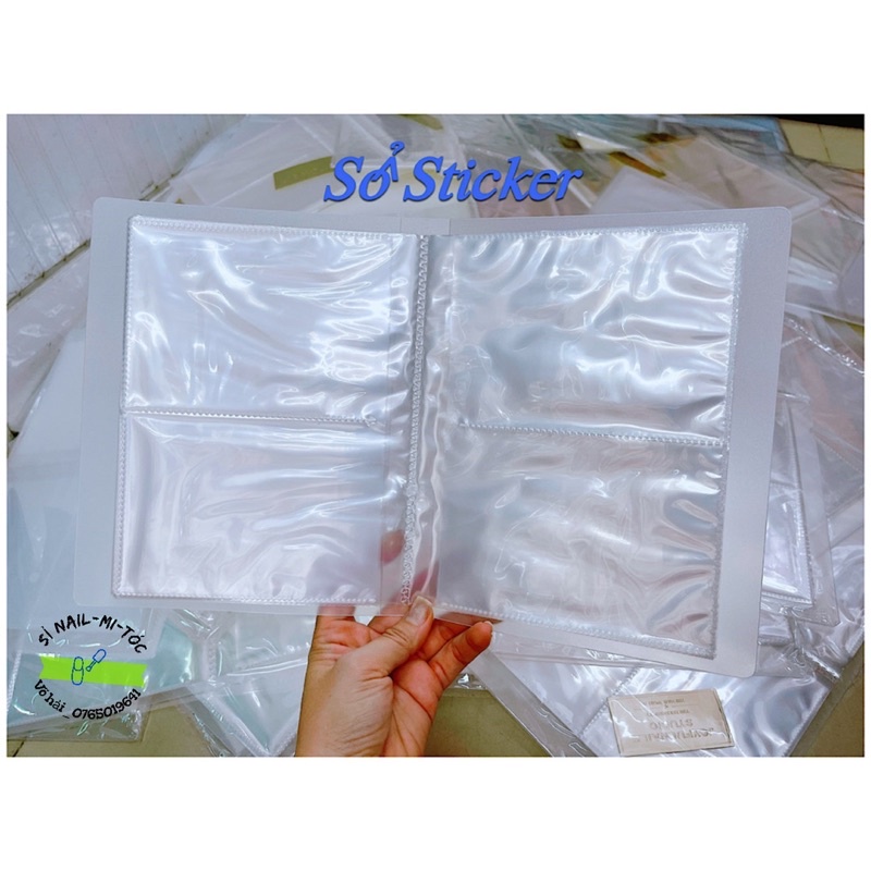 Sổ đựng sticker bìa trong