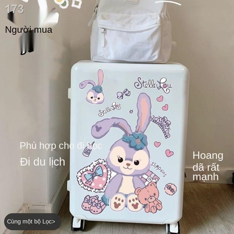 [Mới nhất ]Vali phim hoạt hình nữ sinh viên cá tính Hàn Quốc mật khẩu nam công suất lớn bánh xe phổ thông nhỏ hộp đựng đ