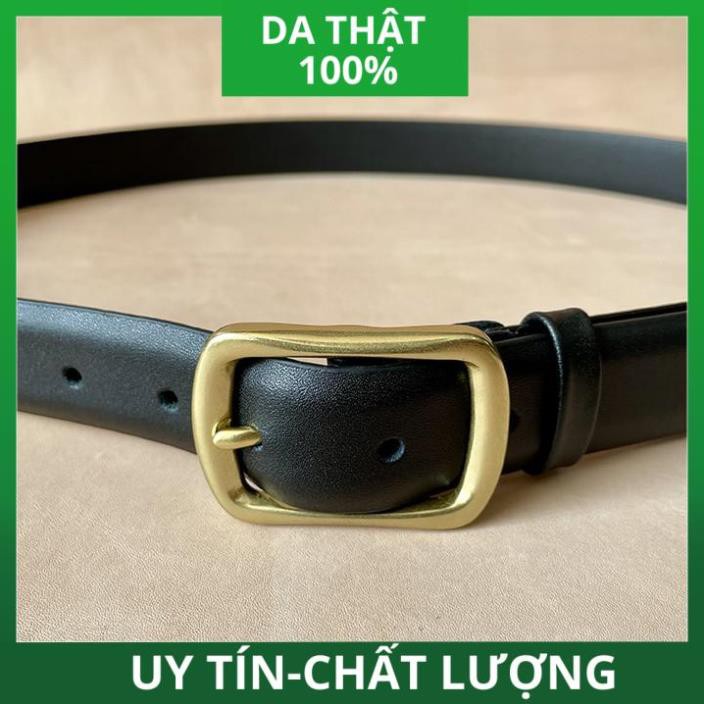 [ HÀNG CAO CẤP ] Thắt Lưng Nam Da Bò Mo Cạnh Size 3cm Mặt Khóa Đồng TM256