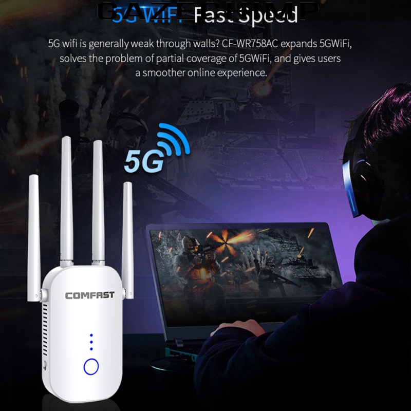 Thiết Bị Khuếch Đại Tín Hiệu Wifi Băng Tần Kép 2.4g / 5g 1200mbps | BigBuy360 - bigbuy360.vn