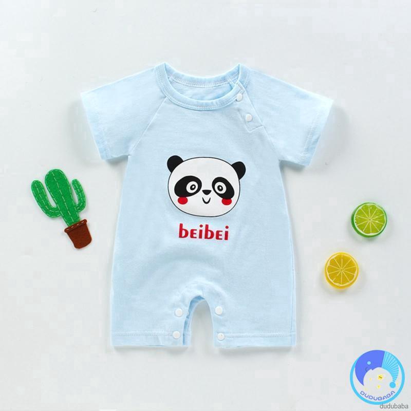 Áo Liền Quần Tã In Hình Hoạt Hình Dễ Thương Cho Bé Gái