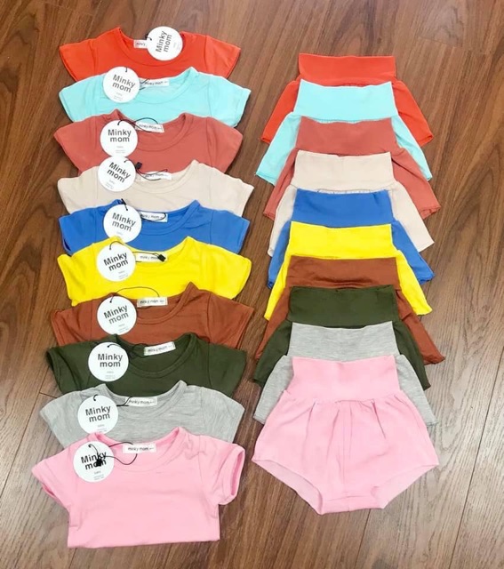 Bộ Minky mom cạp cao che rốn cho bé trai bé gái - bmcc