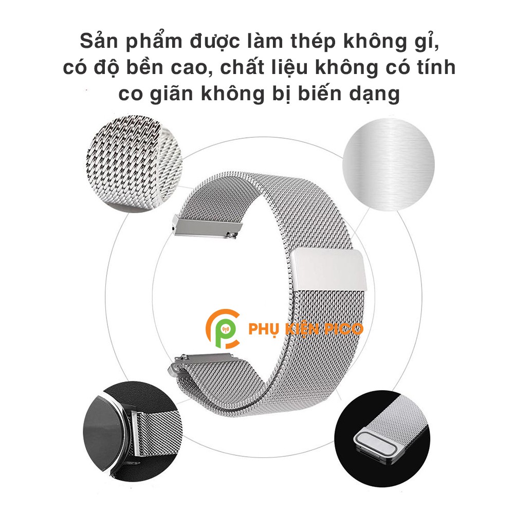 Dây đồng hồ Huawei Watch GT 2 Milanese Loop 22mm bằng thép không gỉ có khóa nam châm – Dây thép Milanese Loop