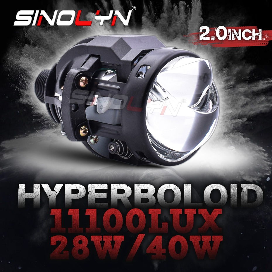 Đèn Pha LED Mini Ma Trận 2.0 Inch Cho Xe Hơi H7 H4 H1 9005 9006 11100LUX