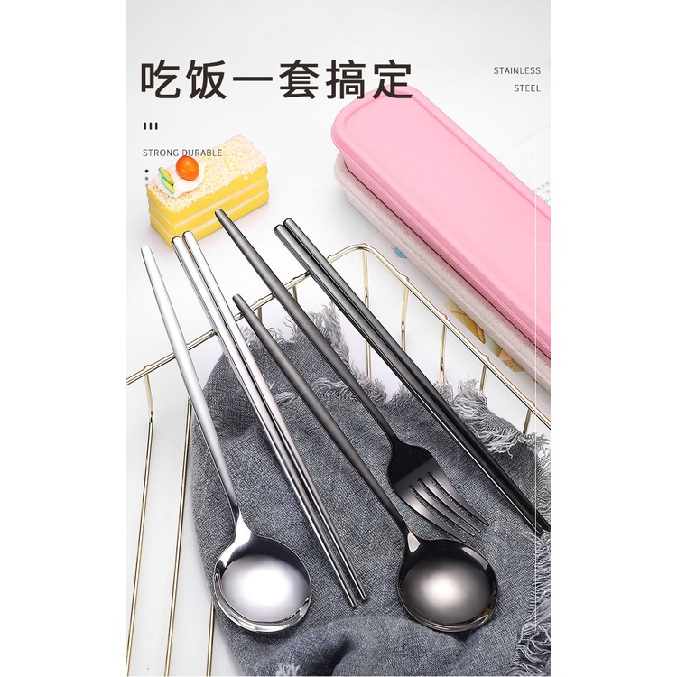 Bộ Dụng Cụ Ăn Uống Bằng Thép Không Gỉ Chất Lượng Cao