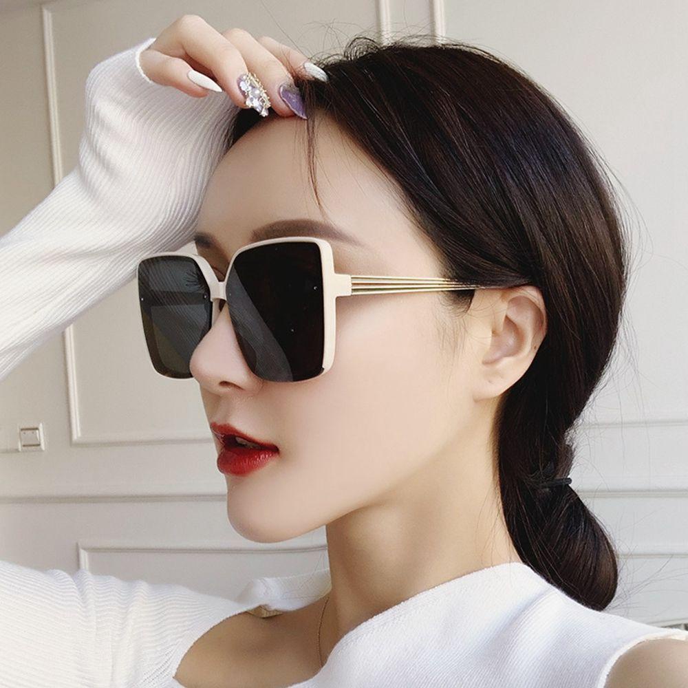 Kính Mát Gọng Nhựa PC Họa Tiết Da Báo Chống Tia UV Phong Cách Đường Phố Hàn Quốc