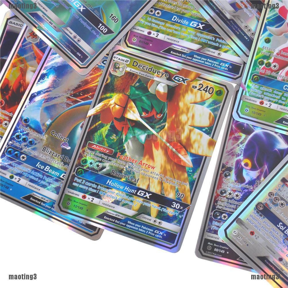 Bộ 20 lá bài Pokemon GX với nhiều loại Pokemon độc đáo thú vị
