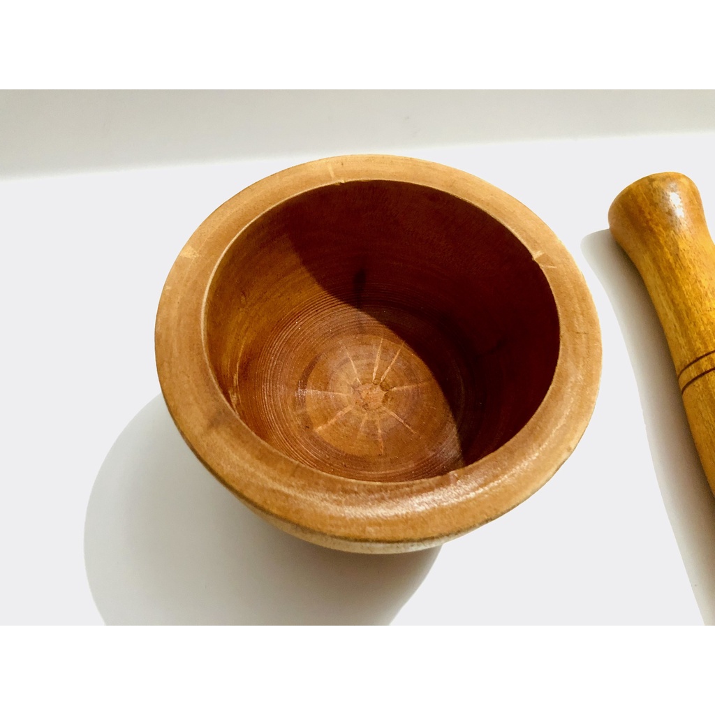 [Giá Sỉ] Bộ Chày Cối Gỗ Xà Cừ Thành Nhân 14cm
